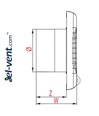 Drawing No.2 A-MATIC100T, Ø100 mm Drawing No.2 A-MATIC100T, Ø100 mm