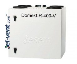 Rotary heat and energy recovery unit Domekt-R-400-V, 381 m³/h