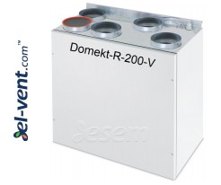 Rotary heat and energy recovery unit Domekt-R-200-V, 258 m³/h