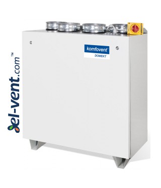 Heat and energy recovery unit with counterflow plate heat exchanger Domekt-CF-700-V, 637 m³/h