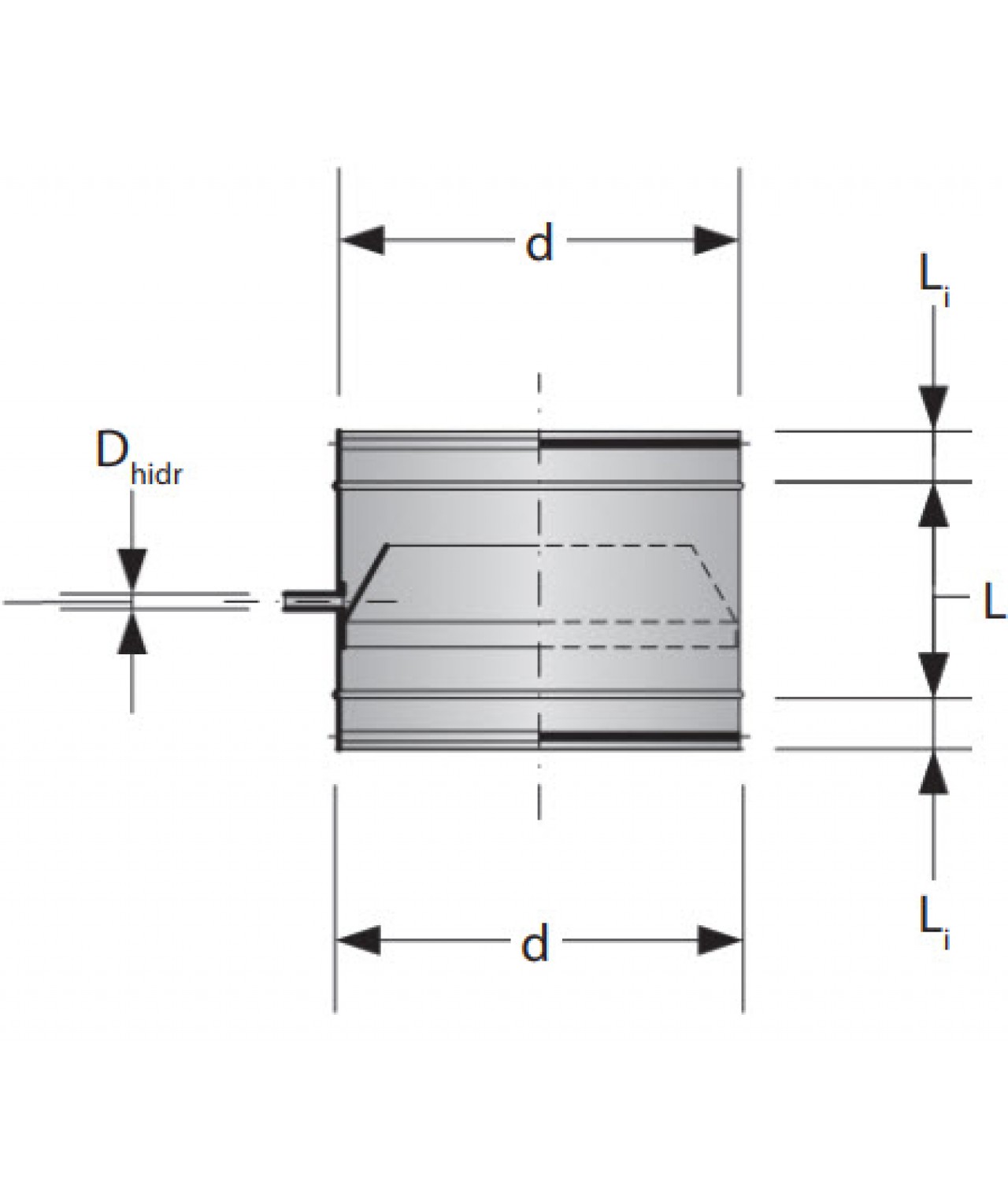 Condensate collectors KON-C - drawing