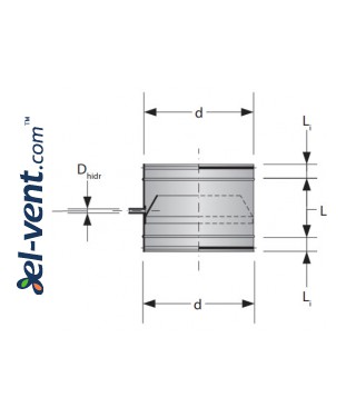 Condensate collectors KON-C - drawing