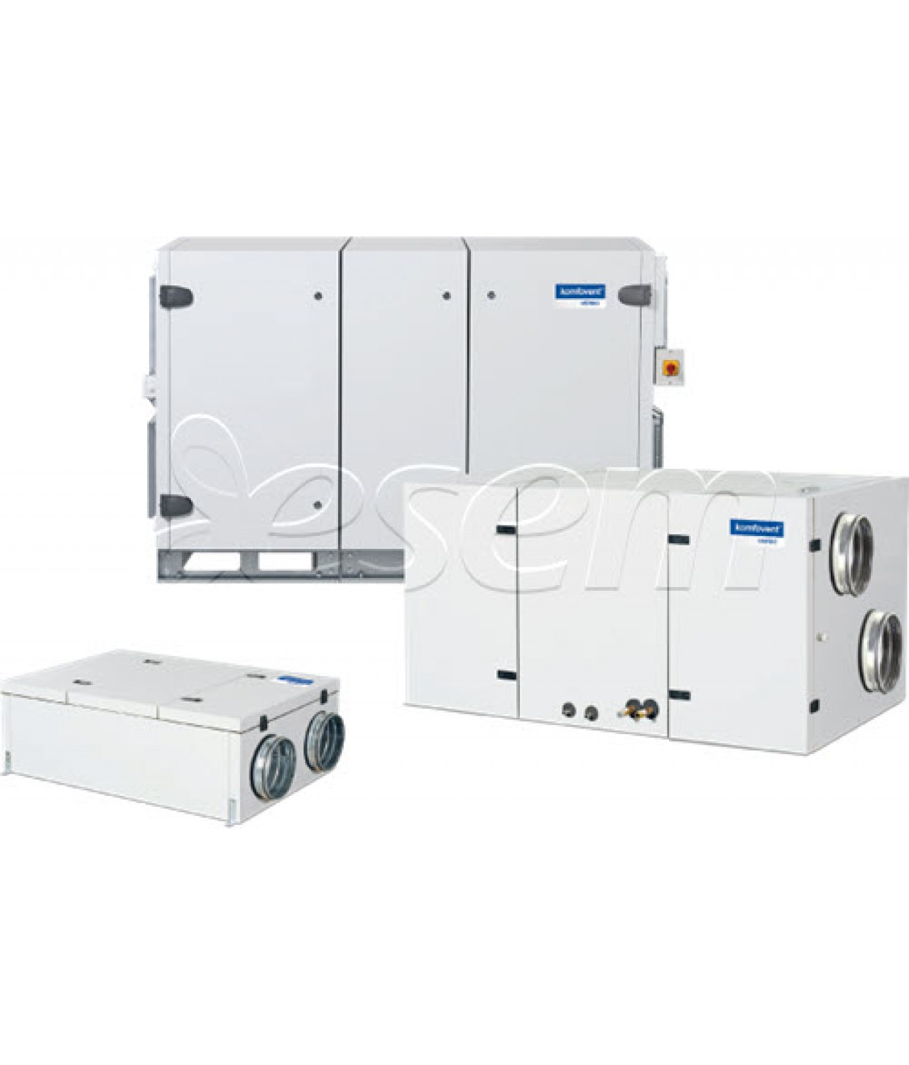 Verso CF air handling units with counterflow plate heat exchangers