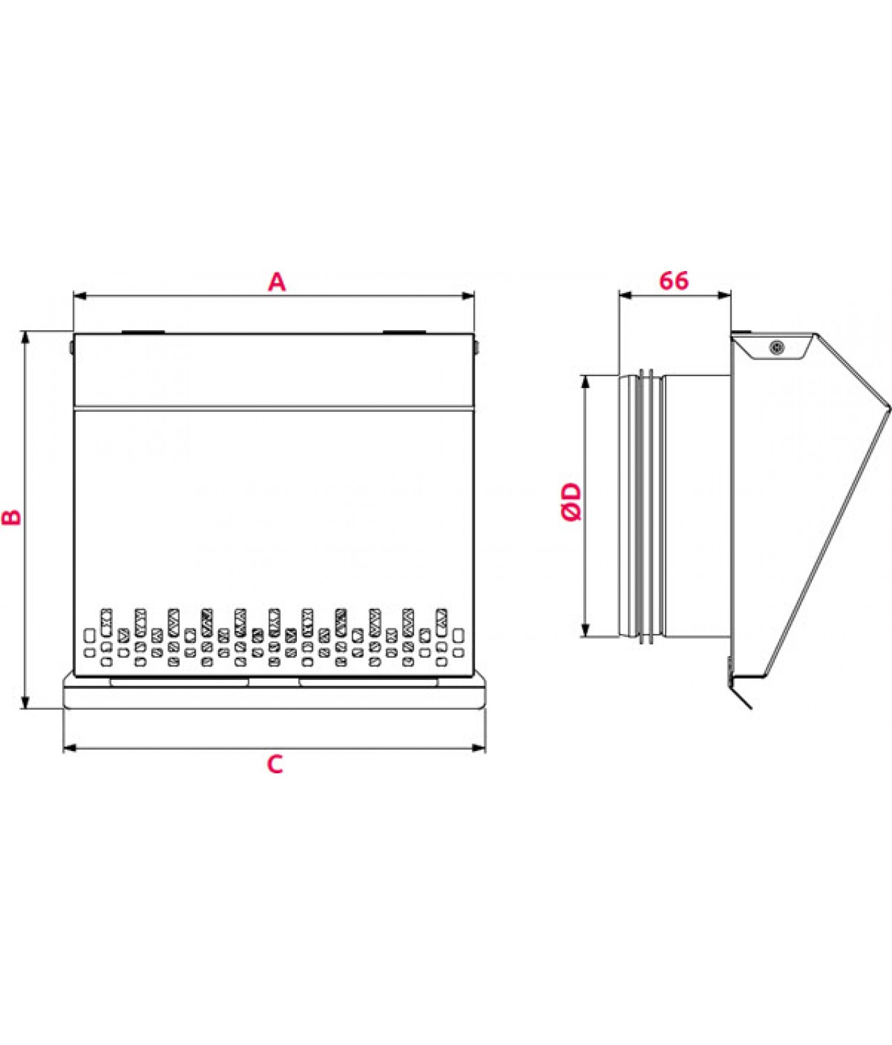 DECO VCSM inox - brėžinys