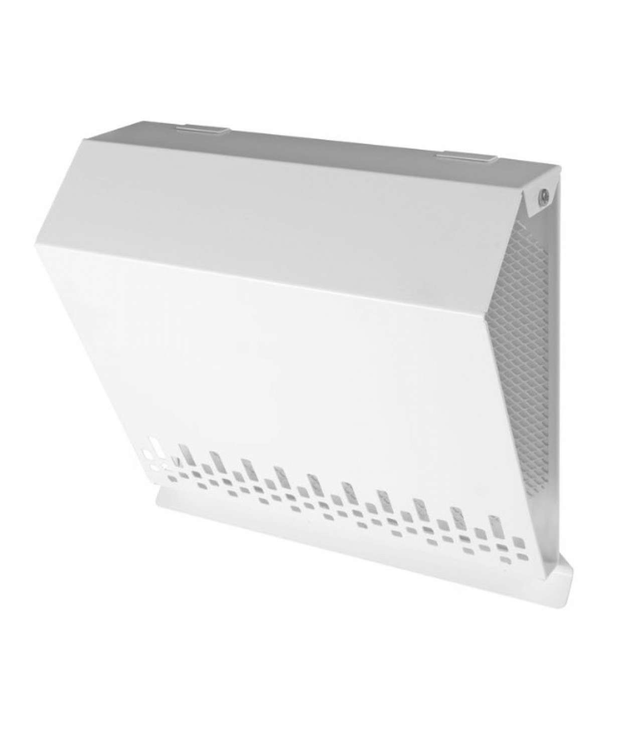 Decorative outdoor vents made of galvanised steel DECO VCSM white, for air supply