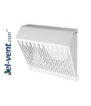 Dekoratyvinės lauko ventiliacijos grotelės iš cinkuoto plieno DECO VWSM white, oro išmetimui Dekoratyvinės lauko ventiliacijos grotelės iš cinkuoto plieno DECO VWSM white, oro išmetimui