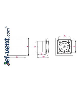Drawing No.1 ESCUDO100CTR, Ø100 mm Drawing No.1 ESCUDO100CTR, Ø100 mm