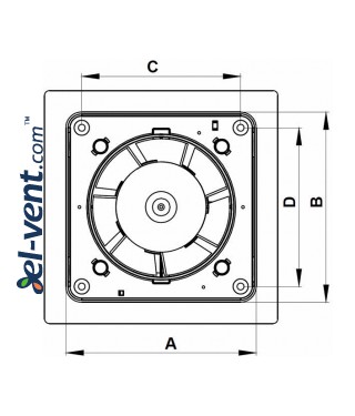Drawing No.2 ESCUDO100CTR, Ø100 mm Drawing No.2 ESCUDO100CTR, Ø100 mm