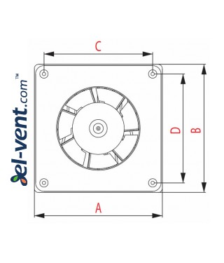 Drawing No.3 EWA120W, Ø100 mm Drawing No.3 EWA120W, Ø100 mm