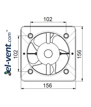Drawing No.1 HSF125H, Ø125 mm Drawing No.1 HSF125H, Ø125 mm