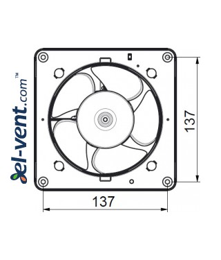 Drawing No.3 HSF125H, Ø125 mm Drawing No.3 HSF125H, Ø125 mm