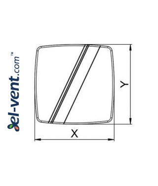 Interior panel PLE100 - LINEA ecru, drawing No.1 Interior panel PLE100 - LINEA ecru, drawing No.1