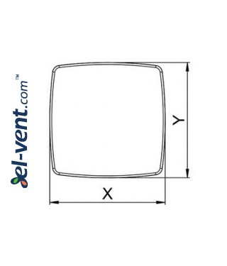 Interior panel PNB100 - NEA white, drawing No.1 Interior panel PNB100 - NEA white, drawing No.1