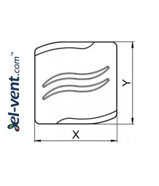 Interior panel PSB100 - S-LINE white, drawing No.1 Interior panel PSB100 - S-LINE white, drawing No.1