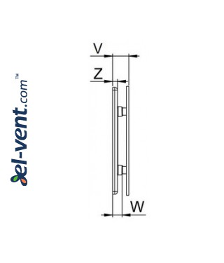 Interior panel PTG125 - TRAX glass, drawing No.2 Interior panel PTG125 - TRAX glass, drawing No.2