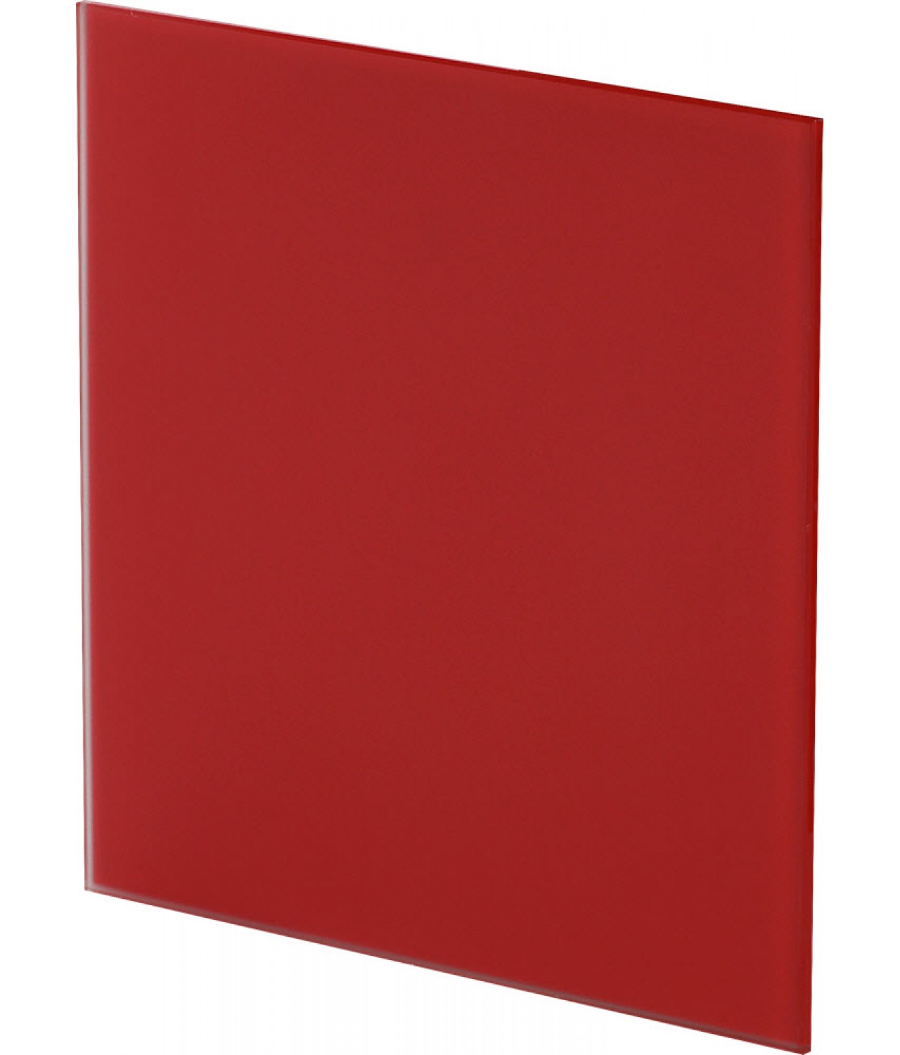 Fan panel PTGR100/125M - red matte glass