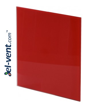 Fan panel PTGR125P - red polished glass