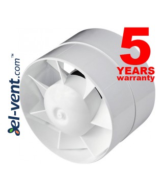 Duct fan with ball bearings and timer TURBO125, Ø125 mm Duct fan with ball bearings and timer TURBO125, Ø125 mm