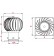 Rotating chimney aluminum cowl NOK200, Ø200 mm - drawing