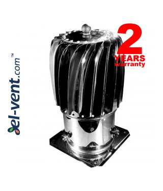Cylinder rotating chimney cowl  - stainless steel