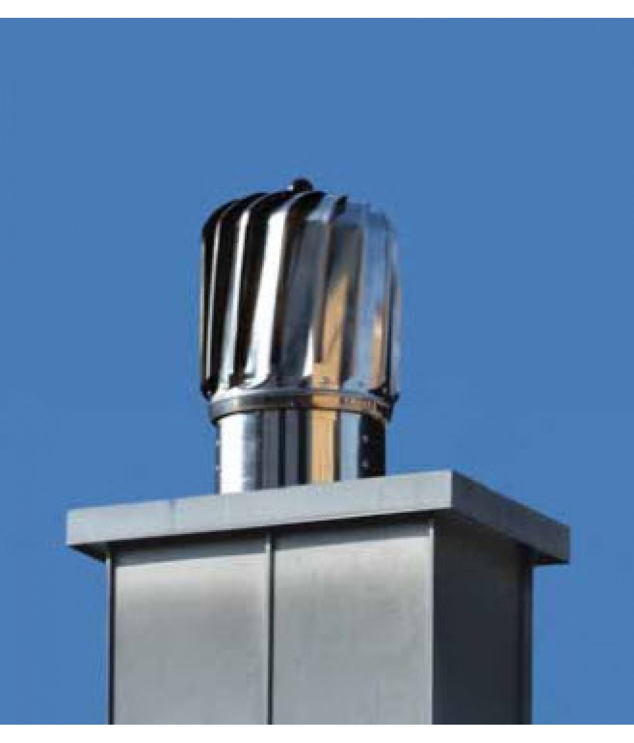 Cylinder rotating chimney cowl NOP150, Ø150 mm - installed