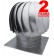 Rotating chimney cowls from stainless steel, with ball bearings TURBO-N