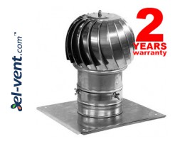 Rotating chimney cowls with ball bearings, aluminum MINI-TURBO-AL