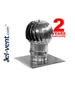 Rotating chimney cowls with ball bearings, aluminum MINI-TURBO-AL