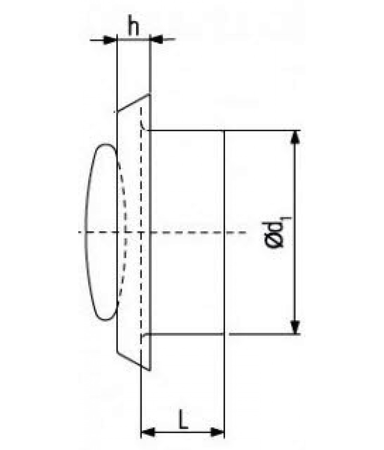 Пластиковые диффузоры PP-PVC - чертеж