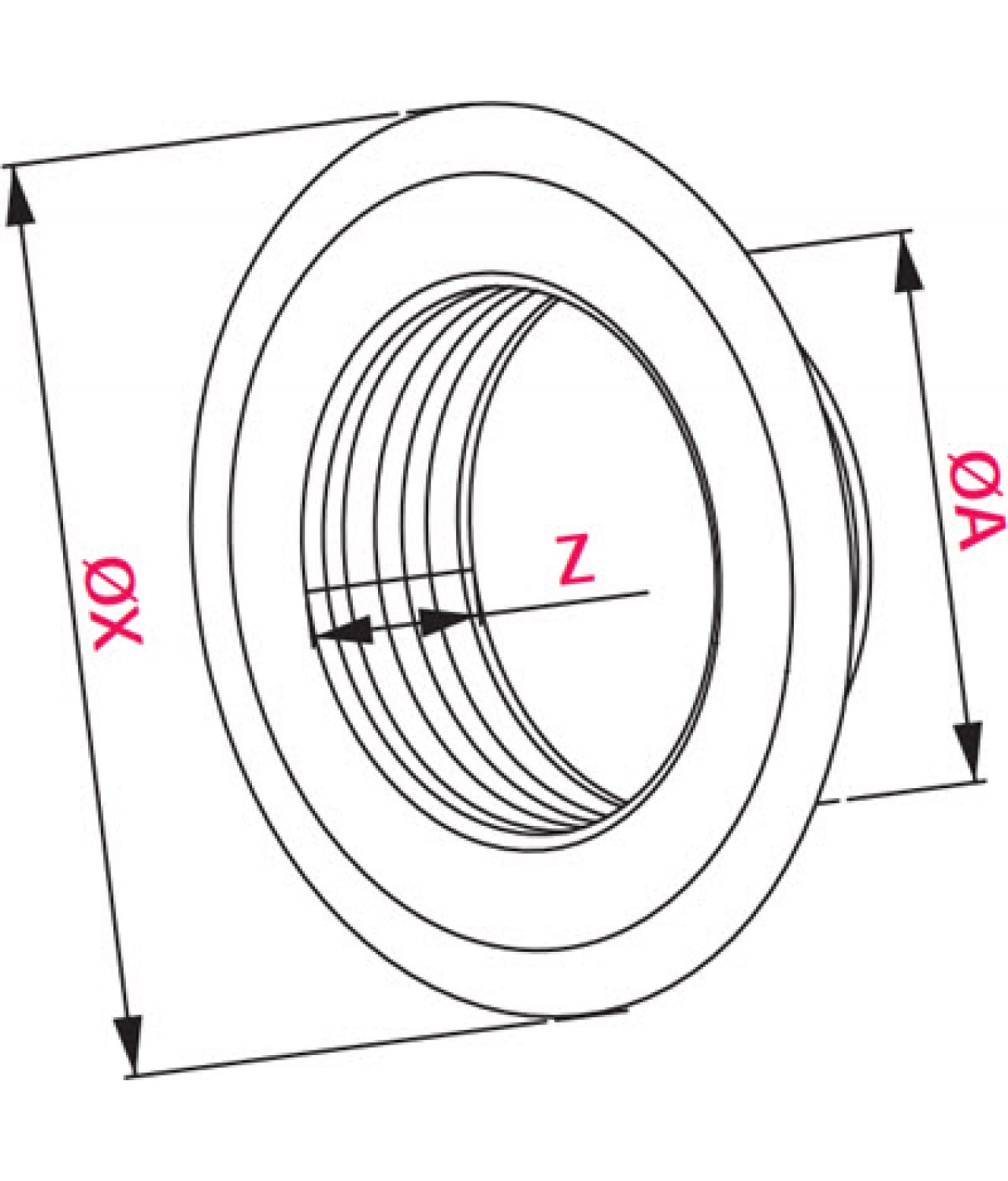 Duct connectors RM - drawing