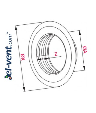 Duct connectors RM - drawing