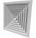 Square aluminum diffusers SQUARE-A