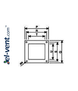 Centrifugal fans CB ≤1450 m³/h - drawing No.3