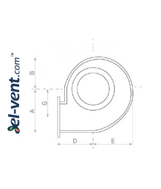 Explosion proof centrifugal fans CS EX-ATEX ≤9100 m³/h - drawing No.1 Explosion proof centrifugal fans CS EX-ATEX ≤9100 m³/h - drawing No.1