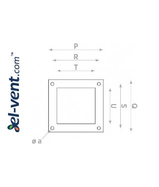 Explosion proof centrifugal fans CS EX-ATEX ≤9100 m³/h - drawing No.3 Explosion proof centrifugal fans CS EX-ATEX ≤9100 m³/h - drawing No.3