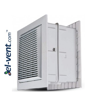Wall fan with automatic shutter SMART - side view Wall fan with automatic shutter SMART - side view