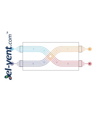 Tempero ECO IL 400 E BP - air flow scheme Tempero ECO IL 400 E BP - air flow scheme