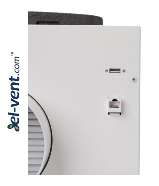 Heat recovery unit Oxygen X-Air, 191 m³/h - connections Heat recovery unit Oxygen X-Air, 191 m³/h - connections