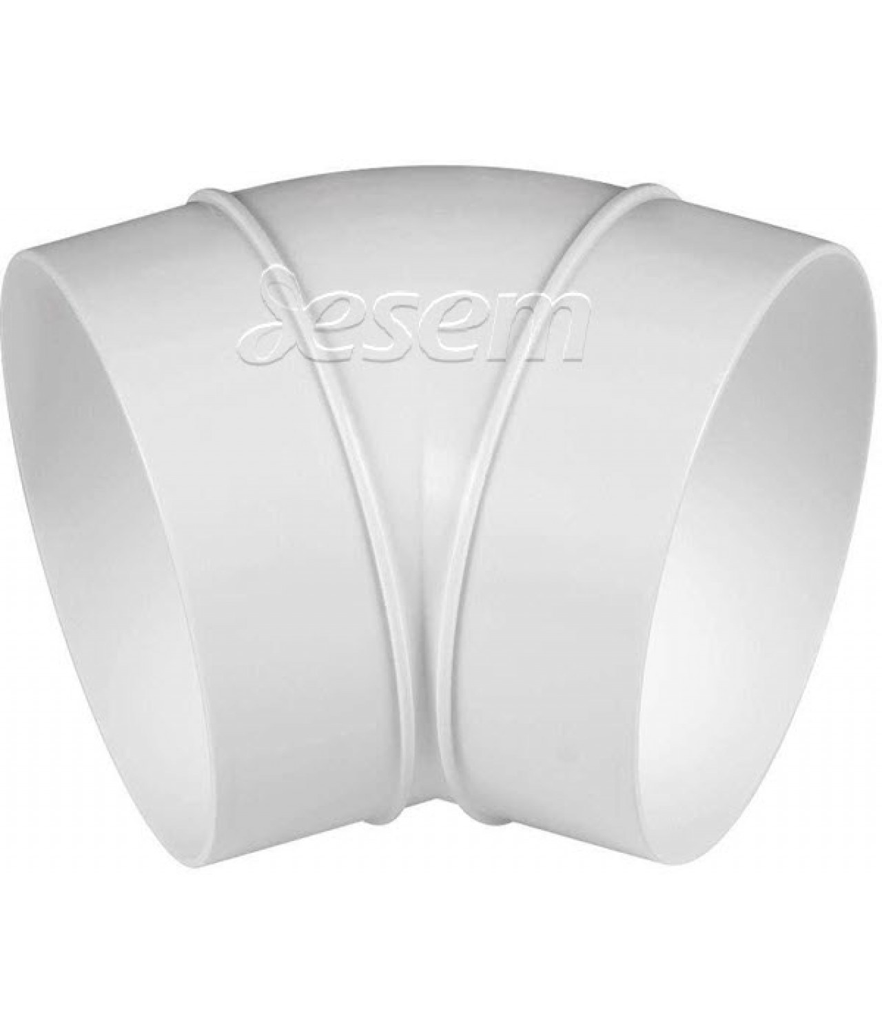 Plastic duct elbow EKO-23, 45°