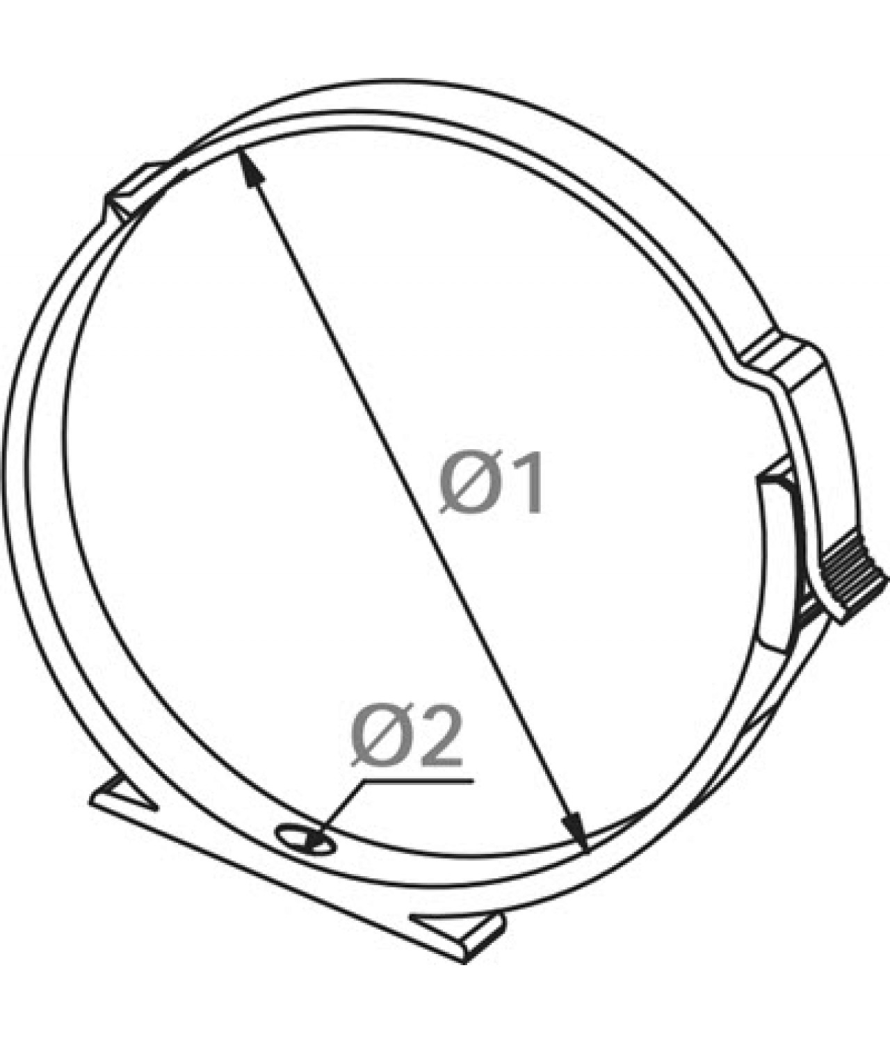 Pipe hanger EKO-28 - drawing