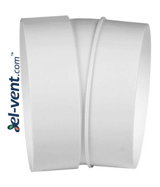 Duct elbow EKO100-23/15, Ø100 mm, 15° Duct elbow EKO100-23/15, Ø100 mm, 15°