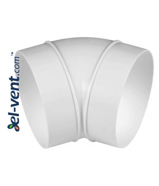 Duct elbow EKO125-23/45, Ø125 mm, 45° Duct elbow EKO125-23/45, Ø125 mm, 45°