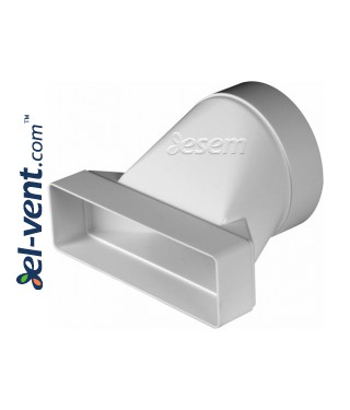Переход воздуховода Ø125x60x204 mm мм Переход воздуховода Ø125x60x204 mm мм