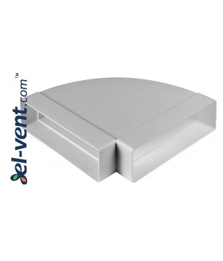 Alkūnė horizontali EKO204-24/90, 60x204 mm, 90° Alkūnė horizontali EKO204-24/90, 60x204 mm, 90°
