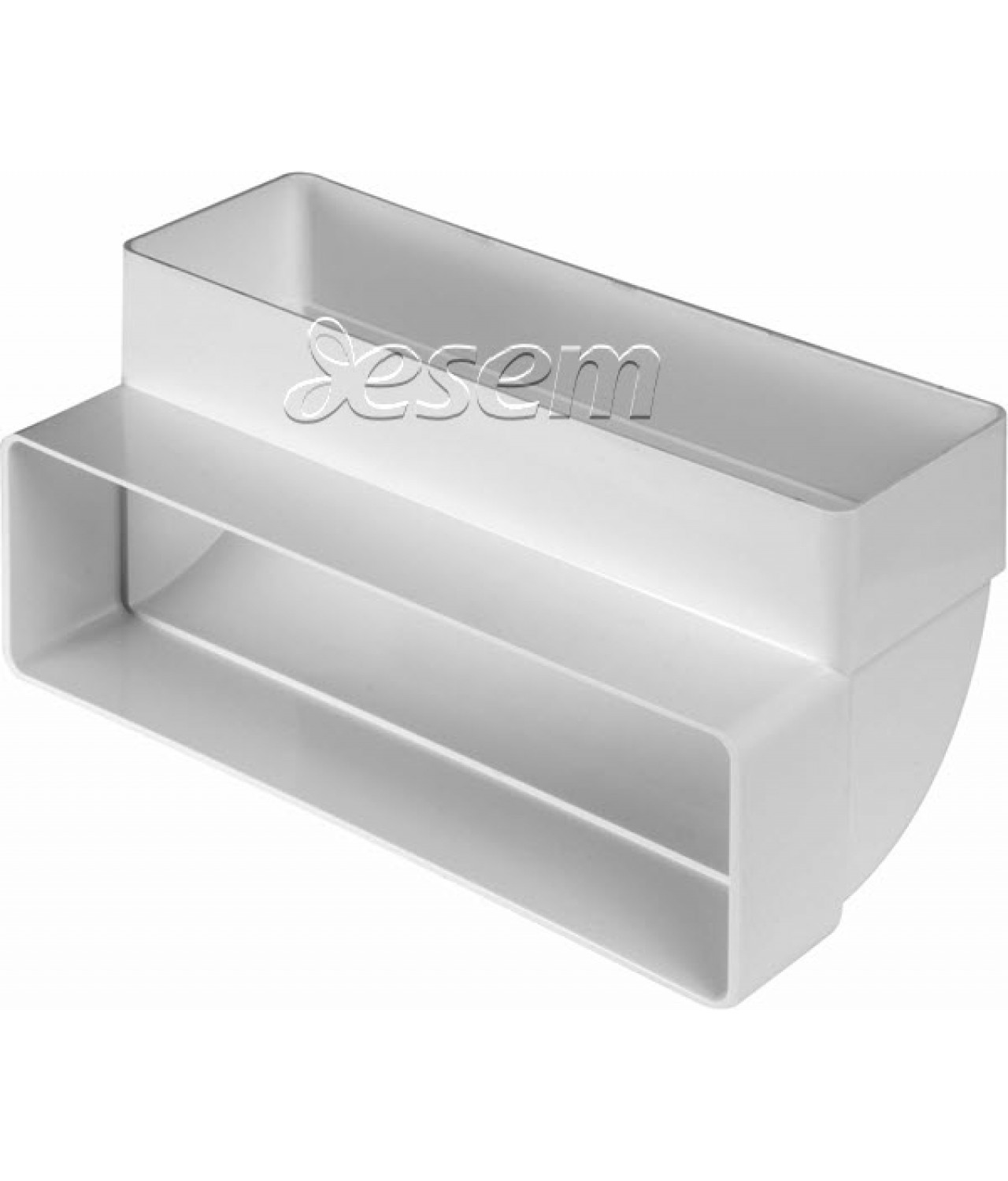 Vertical elbow for plastic duct EKO-P-204-25, 60x204 mm Vertical elbow for plastic duct EKO-P-204-25, 60x204 mm
