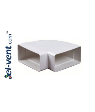 Horizontal elbow EKO120-24/90, 60x120 mm, 90° Horizontal elbow EKO120-24/90, 60x120 mm, 90°