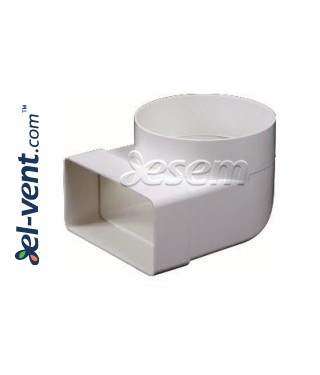 Plastic duct elbow EKO-P-23, 90° Plastic duct elbow EKO-P-23, 90°