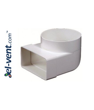 Alkūnė EKO75-23, Ø125 mm, 75x150 mm, 90° Alkūnė EKO75-23, Ø125 mm, 75x150 mm, 90°