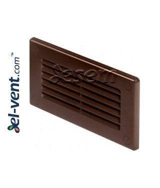 Vent cover for flat plastic duct EKO-P-55-30, 55x110 mm brown