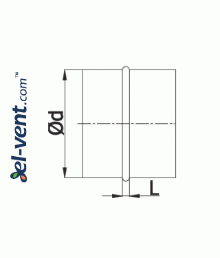 Duct connectors MO - drawing